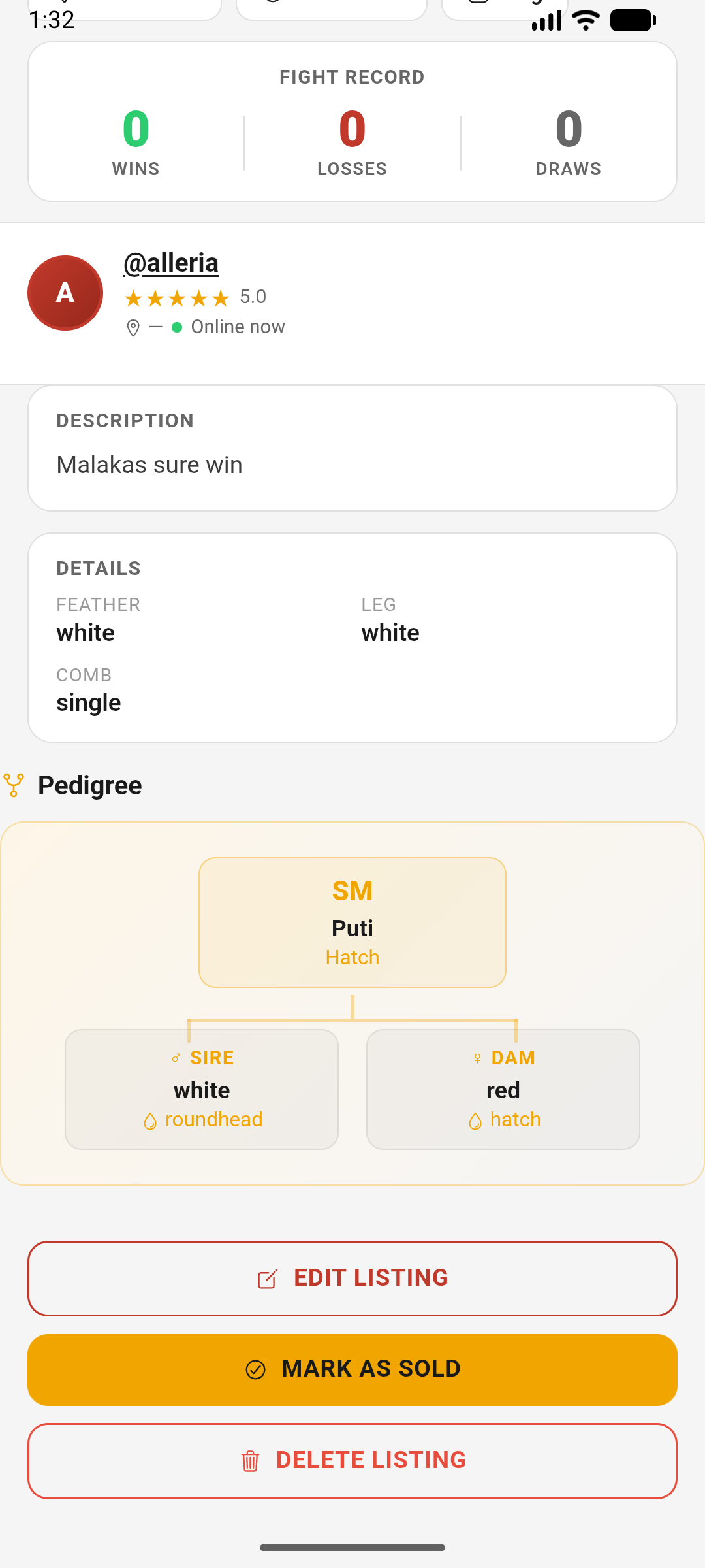 Pedigree tree form fields